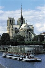 Notre-Dame cathedral and the  Seine, Paris