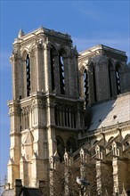The towers of Notre-Dame cathedral, Paris