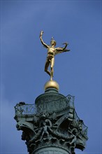 The genie on  place de la Bastille, Paris