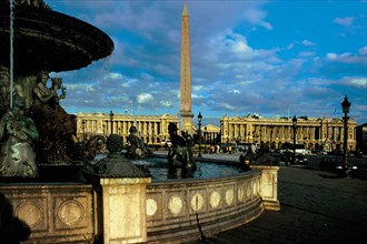 Obelisk on  place de la Concorde and the Tuileries, Paris