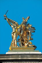 Allegory on the Alexandre III bridge,  Paris