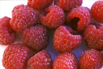 Raspberries, close-up