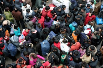 Migration de la population chinois à l'occasion de la fête du printemps