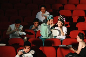 Acteurs de l'opéra local Chaozhou (Chine)
