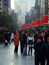 Chine: rue commerciale de Shanghai