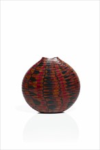 Micheluzzi, Red, Black and Brown Murrine vase