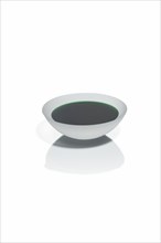 Vizner, Clear Bowl with Polished Green Insert