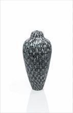 Micheluzzi, Black and White Murrina vase
