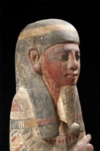 Egyptian wood polychrome Ptah-Sokar-Osiris (détail)