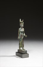 Egyptian votive statuette of the goddess Neith