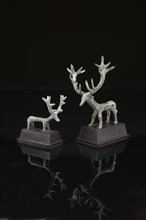 Statuettes figuring a deer