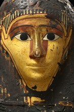 Egyptian mummy mask of a man (détail)
