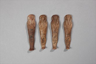 Four egyptian wax shabties for Iret-hor-eru