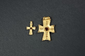 Byzantine cross pendant