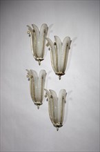 Set of four wall lamps
