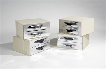 Two pair of bedside tables