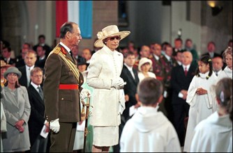 06/23/2000. Royal mass during the national day in Luxemburg.