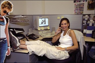 10/00/2000. Frederique Bedos - french host on MTV