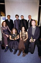 02/11/2001. Stars attending the Awards Ceremony of Luchon International Film Festival.