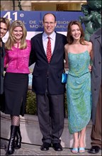 02/19/2001. 41st television festival of monte carlo: actors of "The Bold and the Beautiful" and "The Young and the Restless".