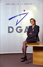 01/00/2001. General Edwige Bonnevie, DGA (Délégation Générale de l'Armement - general delegation for armament) general engineer.