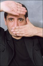 05/11/2001. 54th Cannes film festival: studio of Mohsen Makhmalbaf and Niloufar Pazira