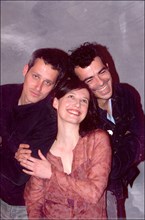 05/11/2001 54th Cannes film festival: studio of Marc Recha, Nathalie Boutefeu and David Selvas