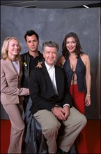 05/16/2001 54th Cannes film festival: studio of David Lynch, Laura Elena Harring, Naomi Watts and Justin Theroux.