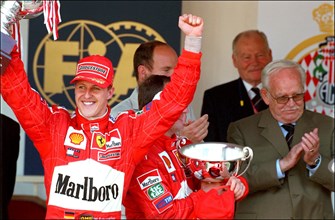 05/27/2001. Formula 1 Monaco Grand Prix: awards ceremony.