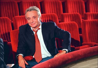09/00/2001.  French singer Michel Sardou new owner of the "Porte St Martin".