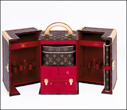 00/00/2001. EXCLUSIVE: Close-up on luxury luggage Patrick Louis Vuitton in his workshop.