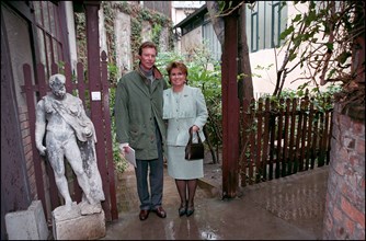 02/00/2002. EXCLUSIVE Grand duke and duchess of Luxembourg, Henri and Maria Theresa, in Paris