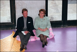 02/00/2002. Grand duke and duchess of Luxembourg, Henri and Maria Theresa, in Paris