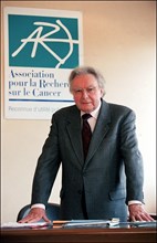 03/06/2002. EXCLUSIVE: Michel Lucas chairman of the ARC (Association for cancer research).
