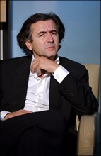 04/25/2002. Portrait of the philosopher Bernard Henri Levy.