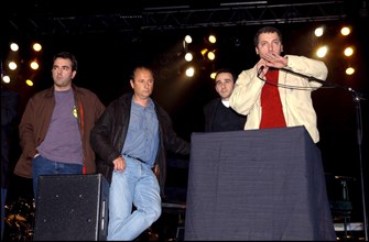 04/28/2002. French artists' meeting against "Front National" party in Paris