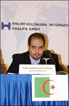 06/26/2002. Mr. Rafik Abdelmoumen Khelifa, on his way to buy Holzmann, the third best-rated building compagny in Germany