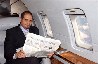 06/26/2002. *** Mr. Rafik Abdelmoumen Khelifa, on his way to buy Holzmann, the third best-rated building compagny in Germany