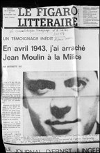 Article du Figaro Littéraire concernant Jean Moulin