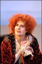 09/02/2002. French actress Fanny Ardant stars in "Sarah" at the Theatre Edouard VII.