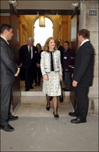 11/18/2002. Caroline Kennedy inaugurates the exhibition "Jackie Kennedy, les annees Maison Blanche" in Paris