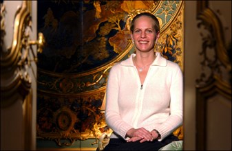 11/20/2002. EXCLUSIVE Baroness Ariane of Rothschild at home in Paris