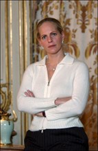 11/20/2002. EXCLUSIVE Baroness Ariane of Rothschild at home in Paris