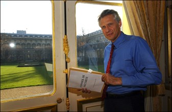 15/02/2003. EXCLUSIF. Dominique de Villepin, French foreign minister
