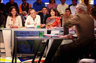 11/10/2003. Tv show "On a tout essaye" with Laurent Ruquier.