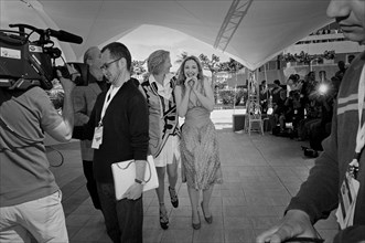 Julie Delpy and Tilda Swinton. 2005 Cannes film festival