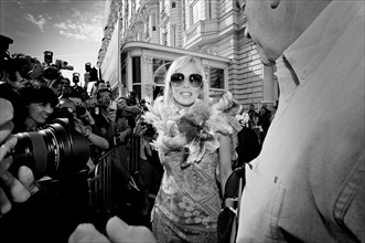 05/16/2005. 58th Cannes film festival - Sharon Stone pour Studio Magazine.
