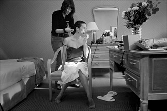05/13/2005. 58th Cannes film festival - Behind the Scenes : Geraldine Pailhas at the Martinez.