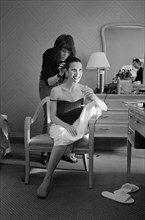 05/13/2005. 58th Cannes film festival - Behind the Scenes : Geraldine Pailhas at the Martinez.