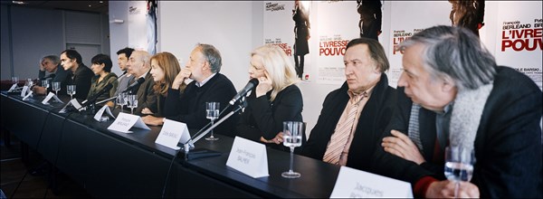 31/01/2006. Conference de presse du film "L'ivresse du pouvoir" de Claude Chabrol.